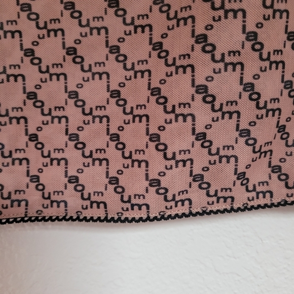 Miaou Tan and Black Monogram Mini Skirt - Picture 7 of 8